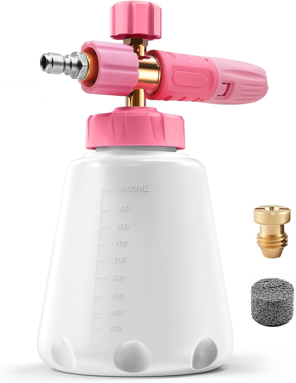 YeewayVeh Foam Cannon for Pressure Washer With 1/4 Inch Connector and 1L Bottle