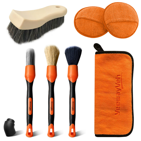 YeewayVeh Car Interior Detailing Set, 7PCS Orange