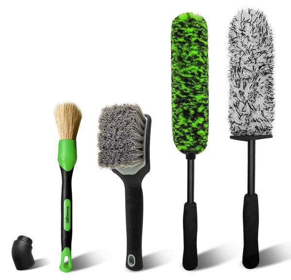 YeewayVeh 4 Pack Wheel Brush Kit Green