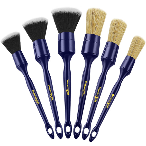 YeewayVeh Detailing Brush Set  6 Pack , Blue