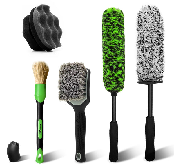 YeewayVeh Car Wheel Brush Kit, 5 Pack  Green